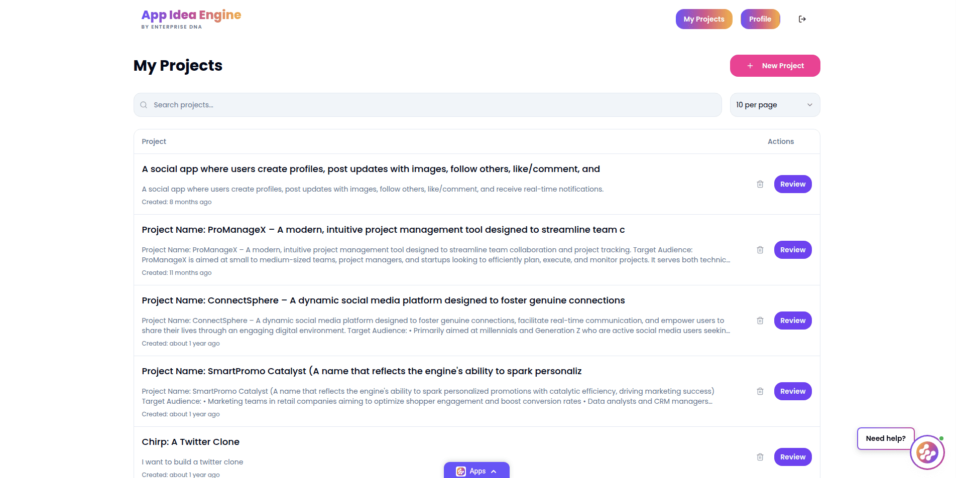App Idea Engine screenshot 1