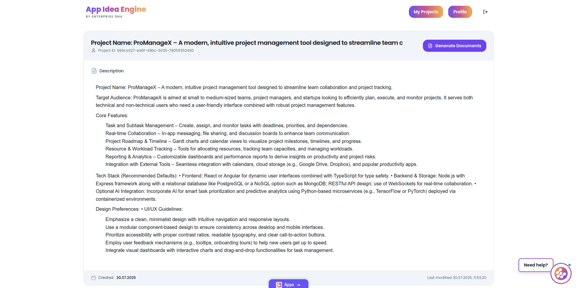 App Idea Engine screenshot 2