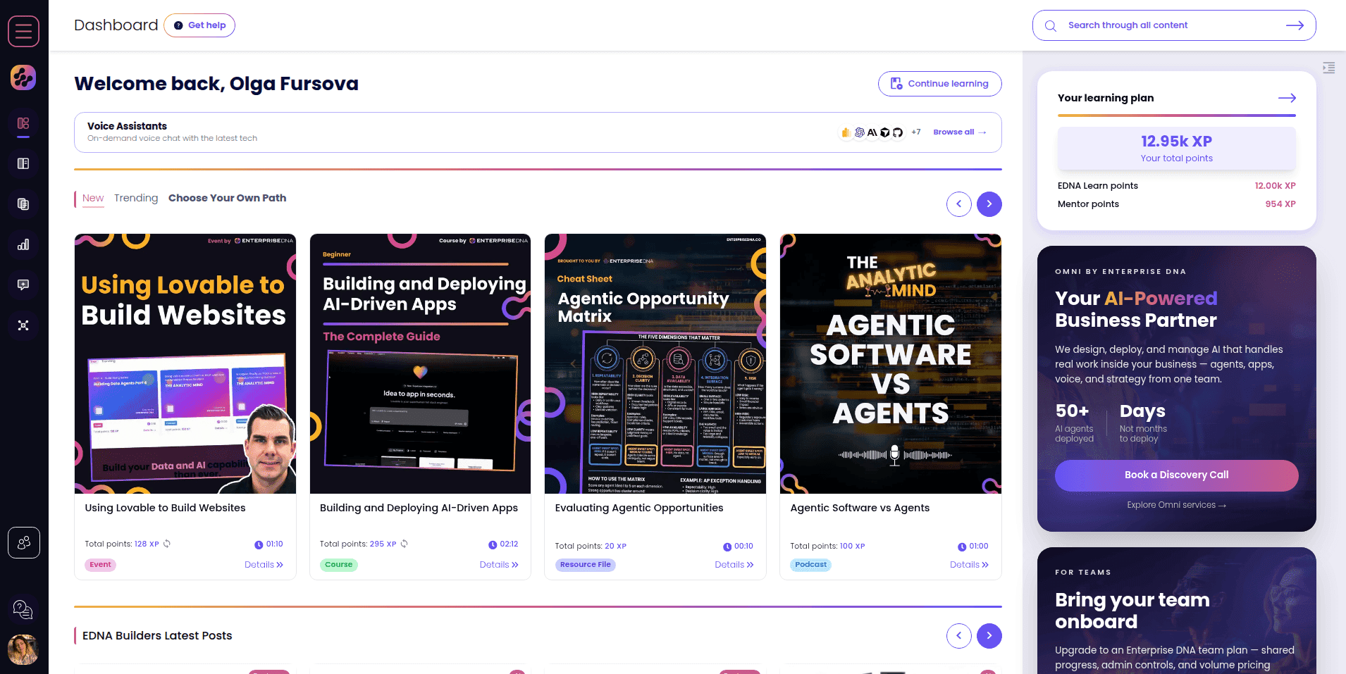 Enterprise DNA Learning Platform screenshot 1
