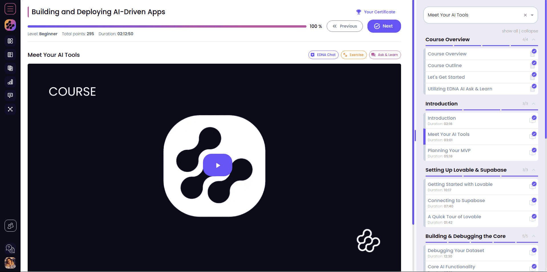 Enterprise DNA Learning Platform screenshot 2