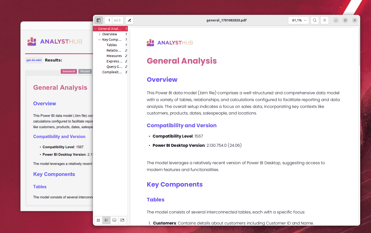 Power BI AI Desktop Analyzer screenshot 3